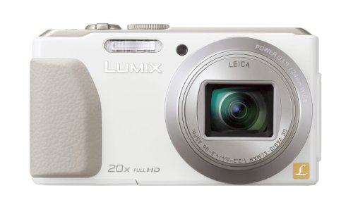 Panasonic Digital Camera Lumix TZ40 18.1 MP 20X White DMC-TZ40-W